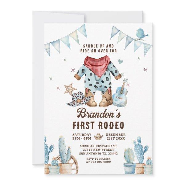 Western First Rodeo Baby Boy Birthday