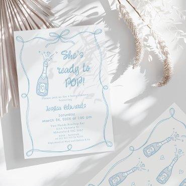 Whimsical Blue Hand Drawn Ready To Pop