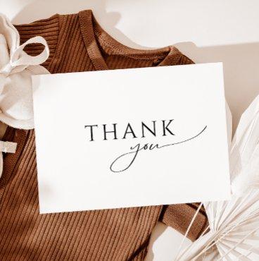Whimsical Gender Neutral Flat Baby Shower Thank You Card