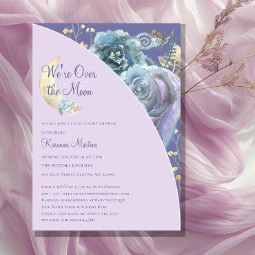 Whimsical Moon Purple Over The Moon