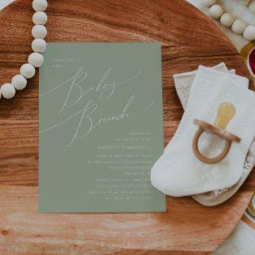 Whimsical Sage Green Baby Brunch
