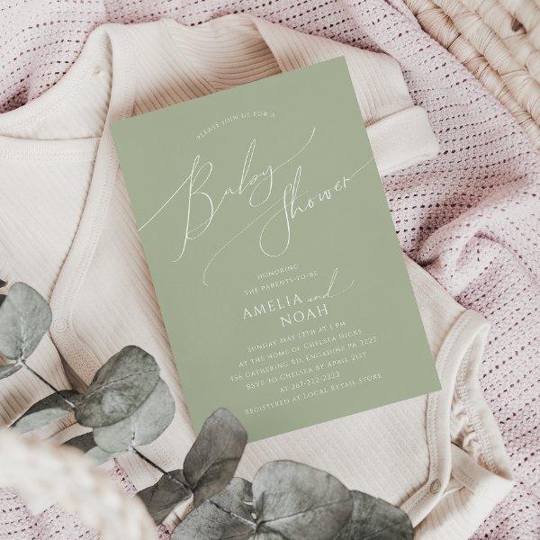 Whimsical Sage Green Couples