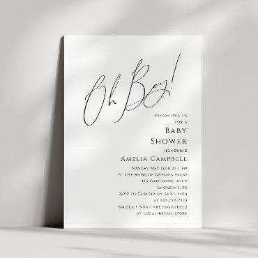 Whimsical Simple Oh Boy