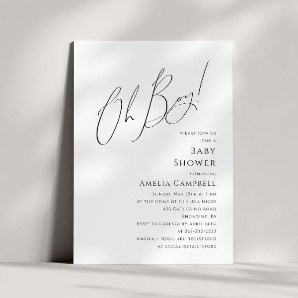 Whimsical Simple Oh Boy