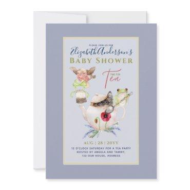 Whimsical TEA PARTY Baby Shower Woodland Animals
