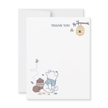 Whimsical Winnie the Pooh Hunny Birthday Thank You Card