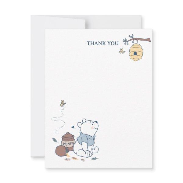 Whimsical Winnie the Pooh Hunny Birthday Thank You Card