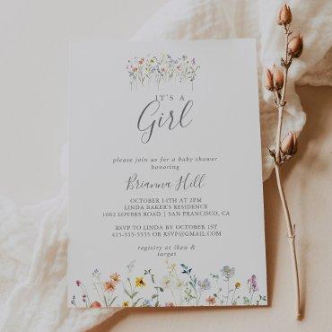 Wild Multicolor Floral It's A Girl