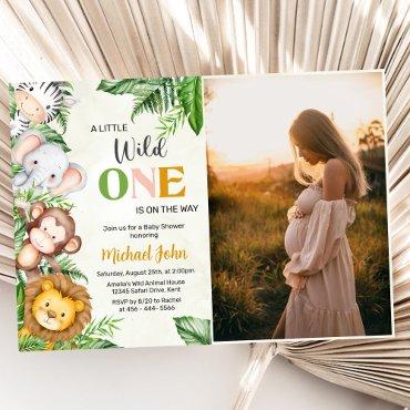 Wild One Safari Animals Baby Shower Photo