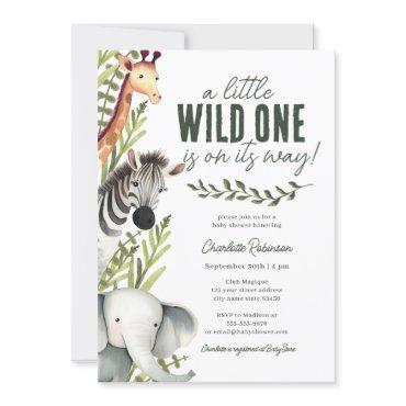 Wild One Safari Animals Boy