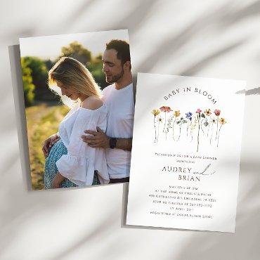 Wildflower Baby In Bloom Couple's Photo