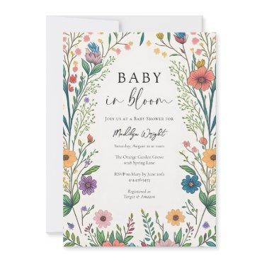 Wildflower Baby in Bloom Shower