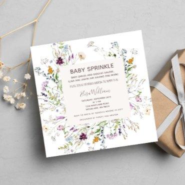 Wildflower Watercolor Baby Sprinkle
