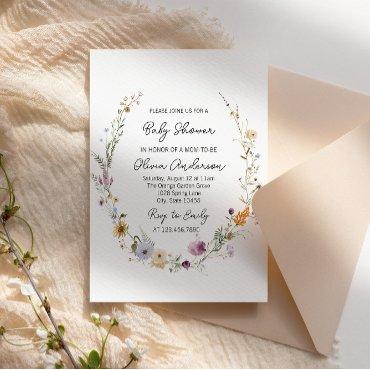 Wildflower Watercolor Floral Boho