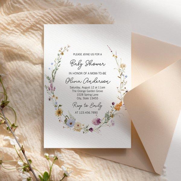 Wildflower Watercolor Floral Boho