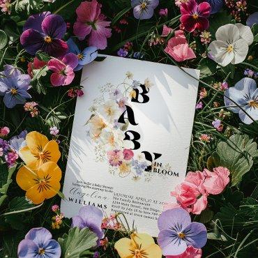 Wildflowers Baby in Bloom Boho Baby Shower