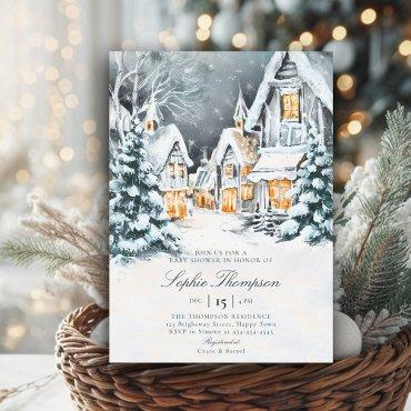 Winder Wonderland Watercolor Snow Cold