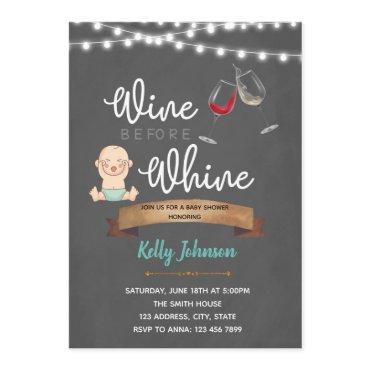 Wine before whine