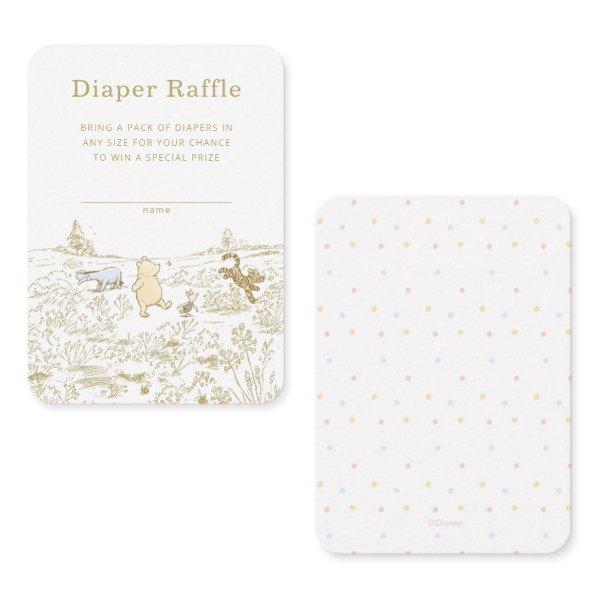 Winnie the Pooh 100 Acre Wood Diaper Raffle Insert