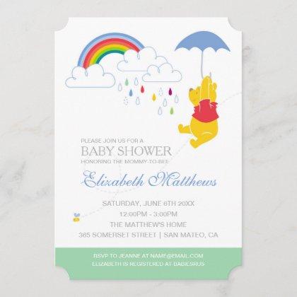 Winnie the Pooh | Boy Baby Shower Invitation