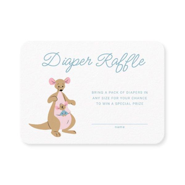 Winnie the Pooh's Kanga & Roo Diaper Raffle Place Card