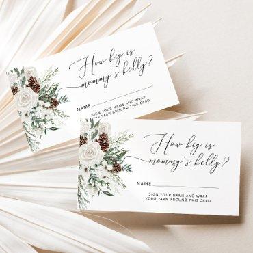 Winter evergreen how big is mommy's belly enclosure card