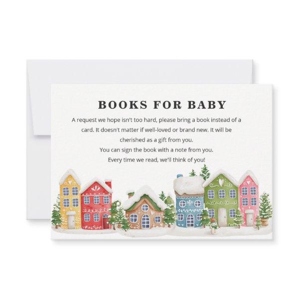 Winter village Baby Shower snowy Books Request