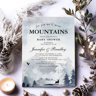 Winter Watercolor Mountains Couples