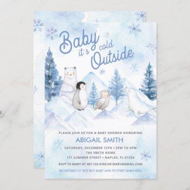 Winter Wonderland Baby Shower Invitation