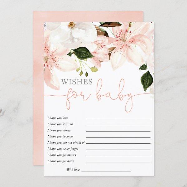 Wishes for Baby floral lilies girl