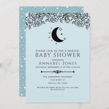 Witchy Gothic Tarot Card Boy Baby Shower