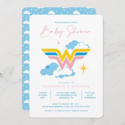 Wonder Woman Logo | Baby Shower Invitation