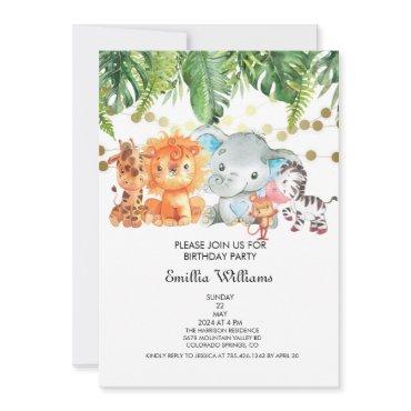 Woodland Animals Adventure Baby Shower Save The Date