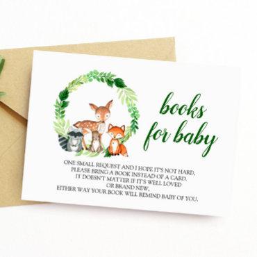 Woodland Animals Book for Baby Enclosure Card