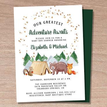 Woodland Animals Camping Couples
