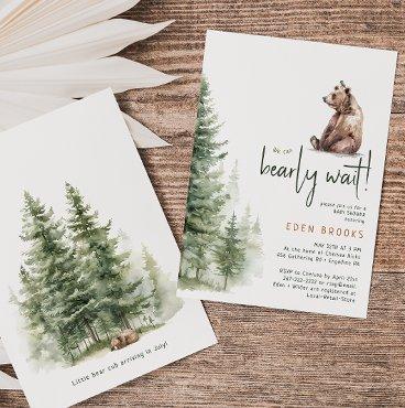 Woodland Animals "We Can Bearly Wait!"