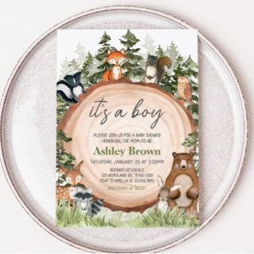 Woodland Animals Wood Slice
