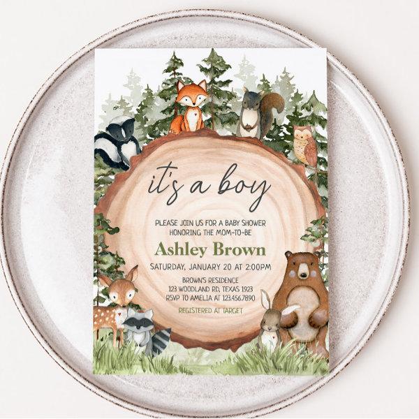 Woodland Animals Wood Slice