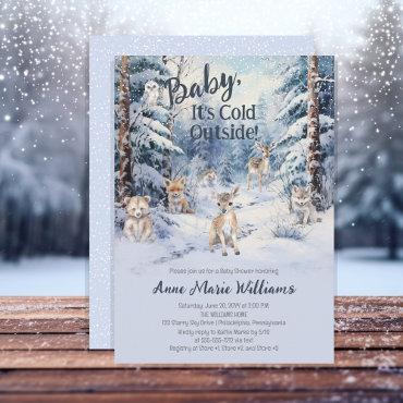 Woodland Baby Animals Winter Boy