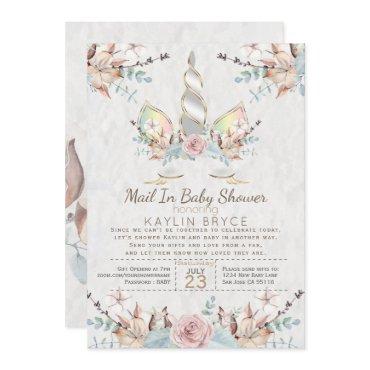 Woodland Unicorn Virtual Baby Shower Kaylin2