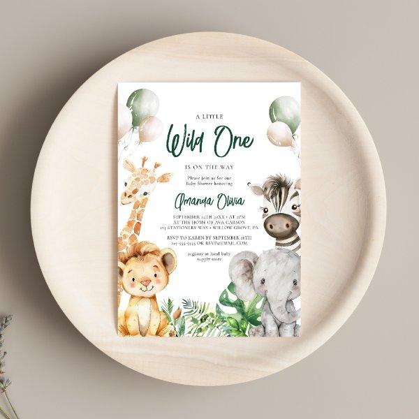 Woodland Wild One Animal Safari