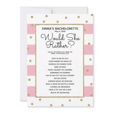 would she rather bridal baby shower game