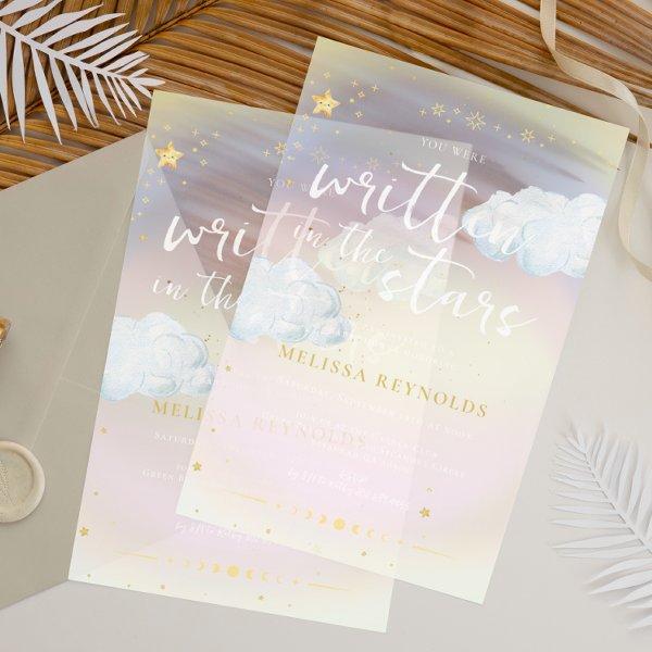 Written in the Stars | Rainbow Baby Shower Frosted Acrylic
