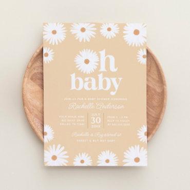Yellow Boho Daisy Floral Girl