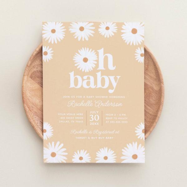 Yellow Boho Daisy Floral Girl