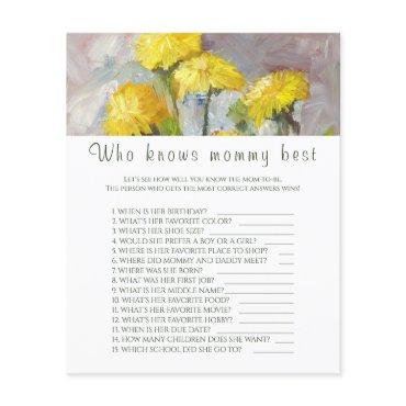 Yellow dandelions Who knows mommy best