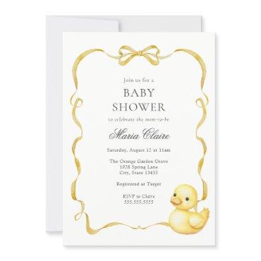 Yellow Ducky and Ribbons