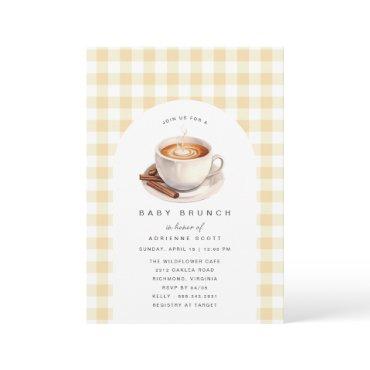Yellow Gingham | Coffee Baby Shower Brunch