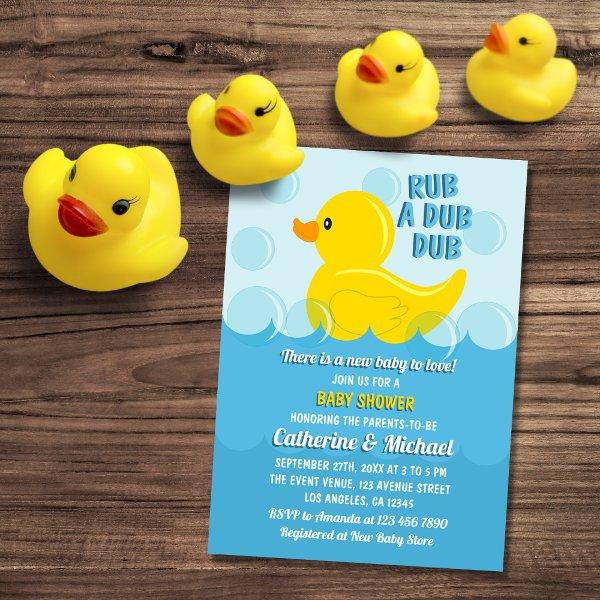 Yellow Rubber Duck Rub A Dub Dub
