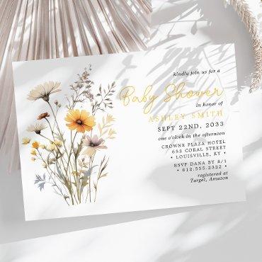 Yellow Wildflower Bouquet Boho